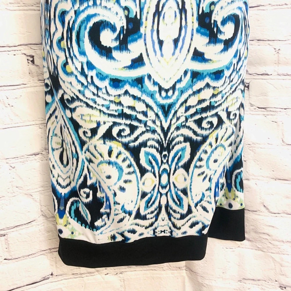 AB Studio Dress in Blues, Green And Black  - Medium - Picture 9 of 13